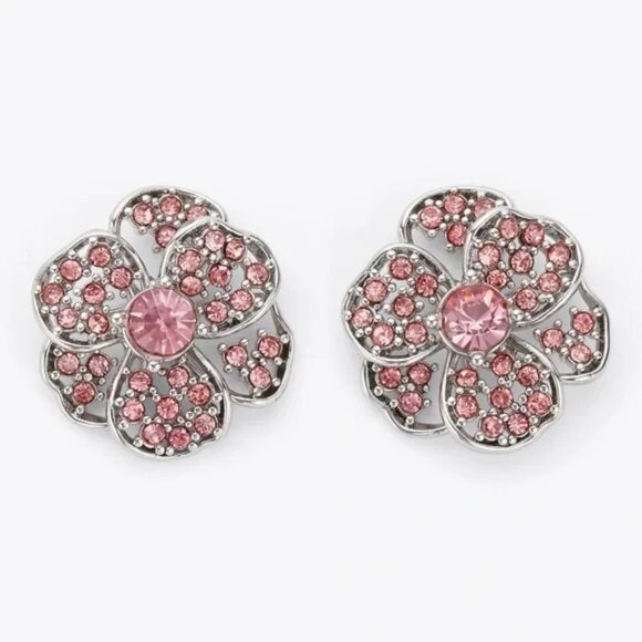 Kurt Geiger Pink SM Bloom Earrings NWT - Picture 1 of 5